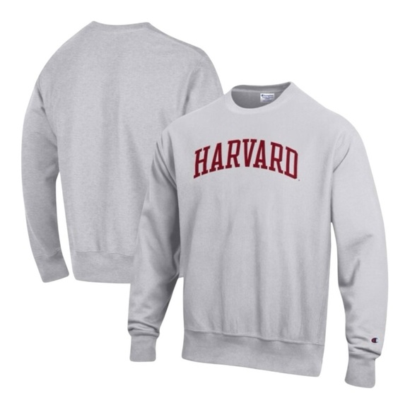 Champion Reverse Weave HARVARD Gray Heathered Crew Neck Sweatshirt Men’s Medium - Picture 1 of 10
